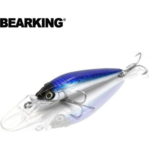 Bearking hot fishing lures,2017 new model,perfect action minnow,180mm 106g,. dive 12m free shipping