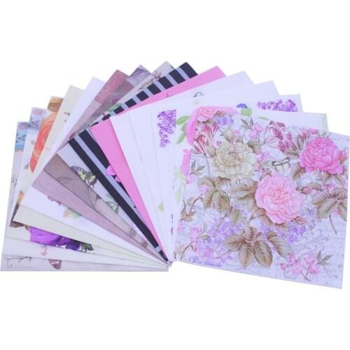 Decoupage Napkins Fashion Flower Butterfly Floral Paper Napkins for Decoupage Disposable Decor Birthday Party Tissue Tableware
