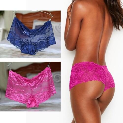 Sexy Panties Hollow Out Lace Floral Underwear Women 6pcs/lot Soft Intimates Lingerie Ladies Comfort Cotton Underpants S-2XL