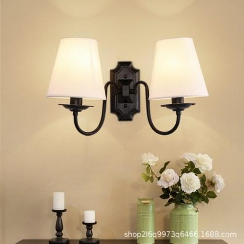 Loft nordice lamparas de techo colgante moderna bedroom light rope bedside living room corridor wall lamp
