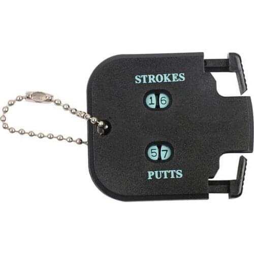 Mini Handy Golf Shot Count Stroke Putt Score Counter Two Digits Scoring Keeper With Key Chain Golf Training Aids Golf Accessorie