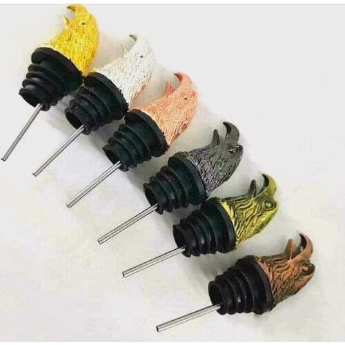 6 Typles Eagle Head Wine Container Art Classic Wine Mouth Totem Bar Family Wine Tools Small Ornaments Micro Model Pouring Device
