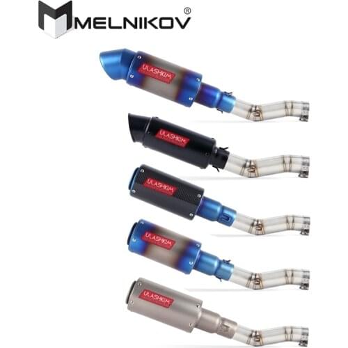 Motorcycle Exhaust Middle Slip On For Suzuki GSXR600 Gsxr700 Gsxr750 K7 GSX R700 R750 R600 GSXR 600 750 2008 To 2010 Exhaust