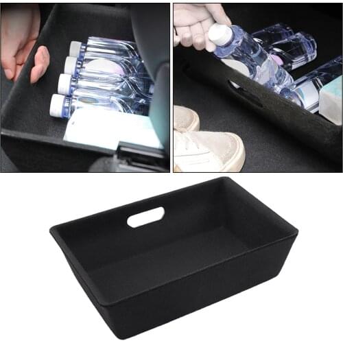 Under Seat Storage Box Organizer ABS Organizer Containers Holder for Tesla Model Y Modification Replacement Parts