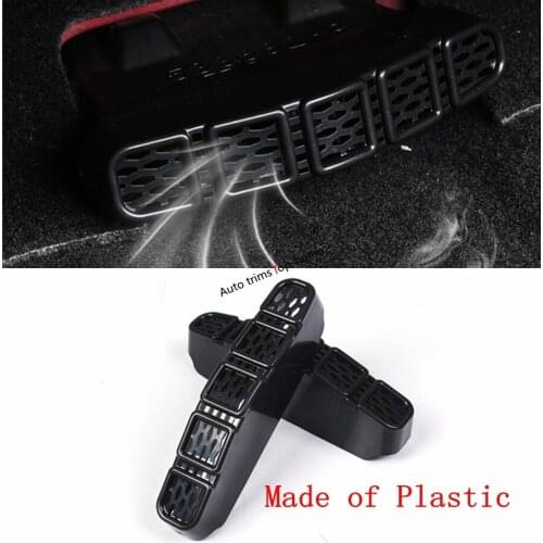 Yimaautotrims Seat Under Heat Floor Air Conditioner Duct Vent Outlet Frame Plastic Cover Trim Fit For Jeep Renegade 2015 - 2020