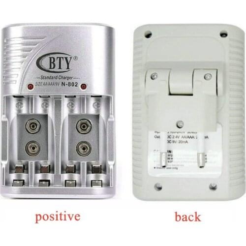 1 Pcs Multi Slot Battery Charger For No.5 No.7 Battery Rechargeable Accessories Durable Safe 9 V Batteries Charger Parts