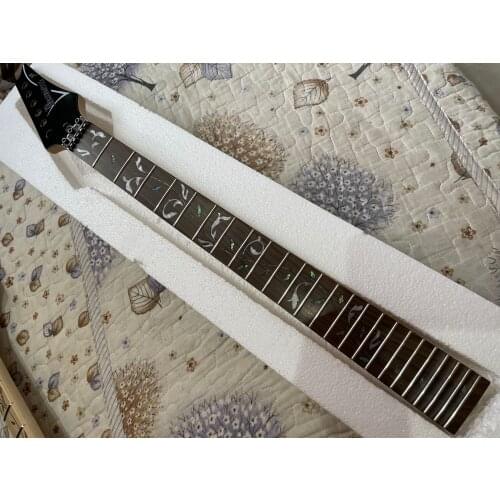 Factory custom Rose wood fingerboard 24 frets electric guitar neck with the tree of life onlay,21-24 scalloped neck