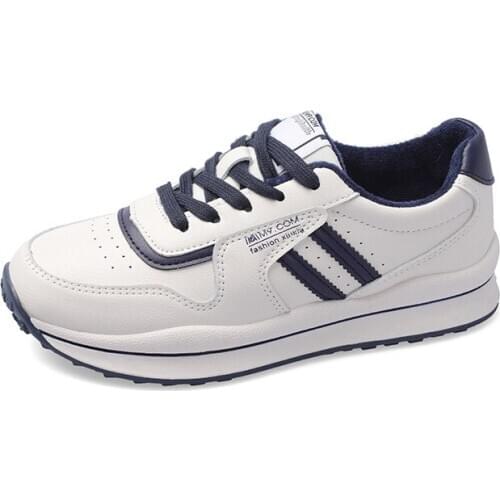 Womens shoes new fashion versatile lace-up sports shoes soft soles comfortable non-slip casual shoes small white shoes