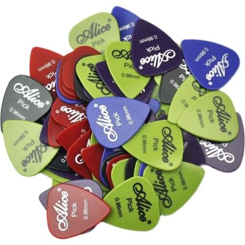 100pcs Heavy 0.96mm Alice Smooth ABS Guitar Picks Plectrums For Electric Guitar