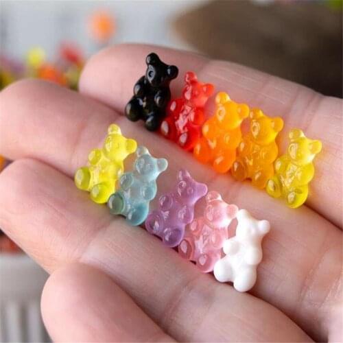 2021,20PC,3D,Resin! Jelly! Gummy Bear for Nails Supplies Cartoon Flat-back Glue On Charms, Decor Candy Soft Decorations E1005(3)