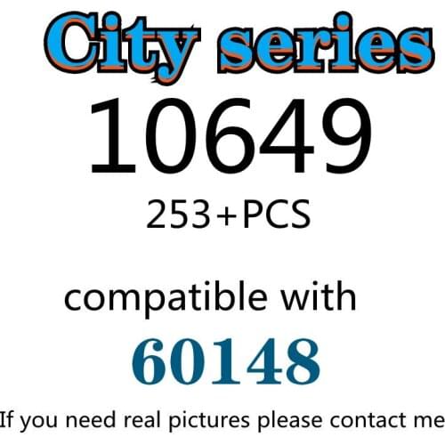 253PCS 10649 Building Block Toy City Series 60148 Assembled Building Block Childrens Toy Gifts