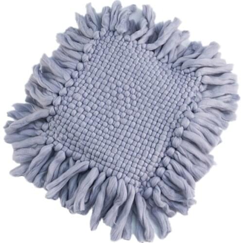 50x50cm Baby Photography Crochet Blanket Newborn Basket Filler Woven Carpet Background Newborn Photo Shooting Backdrop