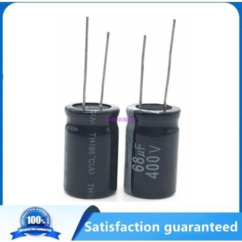 12pcs/lot 68UF 400V 68UF aluminum electrolytic capacitor size 16*25 S44 20