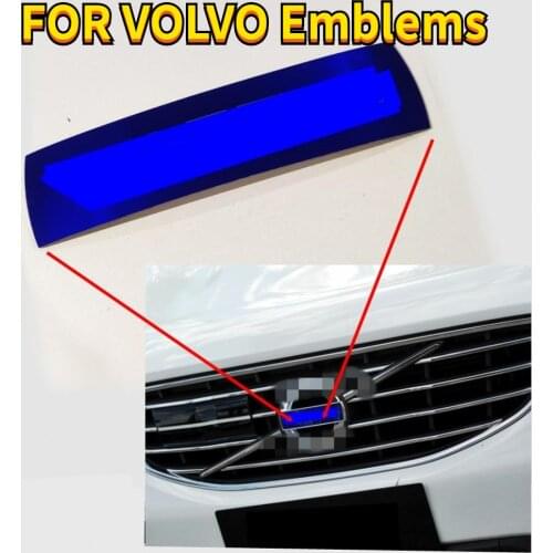 For XC60 S60 XC70 XC90 S40 V40 V60 Car Front Sign Front Bumper Grid Sign Label VOLVO Grille Blue Badge Metal Emblems Logo