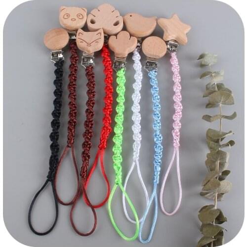 Infant Baby Feeding New Newborn Infant Pacifier Clips Chain Baby Dummy Clip Pacifier Holder Nipple Soother Chain Wholesale