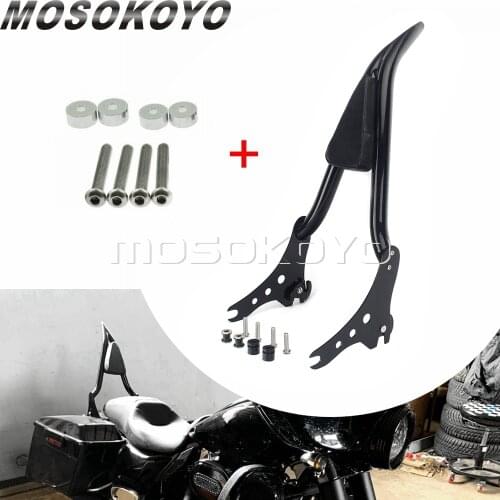 22" Detachable Sissy Bar Backrest & Docking Hardware Kit For Harley Softail Street Bob Slim Deluxe FLSL FXBB FLHC FLDE 2018-2021