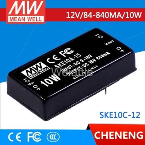 MEAN WELL original SKE10C-12 12V 840mA meanwell SKE10 12V 10W DC-DC Regulated Single Output Converter