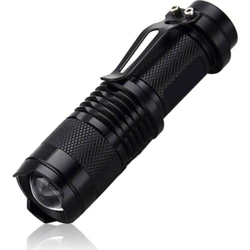 Mini LED Flashlight Outdoor Lighting Battery Powered Portable Lamp For Camping Bicycle Zoomable Lanternas Night Light