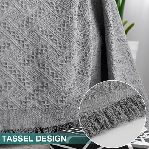 Multifunctional Easy storage ready to ship poly cotton L size slipcover boho jacquard sofa cover