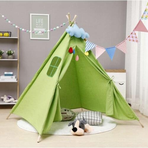 1.8M Portable Childrens Teepee Tents For Kids Play House Wigwam Park Children Tipi Infantil Baby Games Playpen