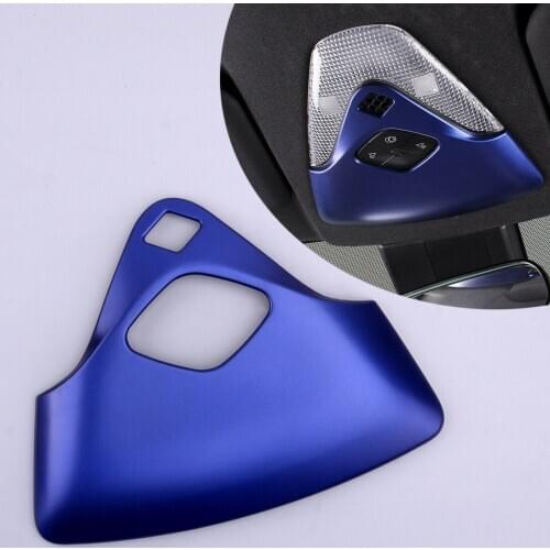 Car Interior Front Reading Light Lamp Cover Trim ABC Blue Fit For Toyota C-HR 2016 2017 2018