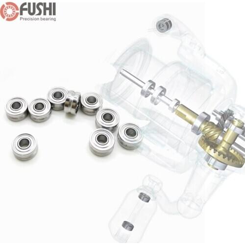 MR72zz " U " Groove Type Bearing 2*7*3 mm ( 2 Pcs ) ABEC-3 Miniature Fishing Rod Reel Pulley MR72 U Ball Bearings