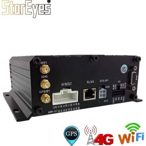 Trailer Truck Taxi Vehicle Car School Bus AHD 720P HDD SD Card 4ch WiFi GPS 3G 4G Mobile DVR