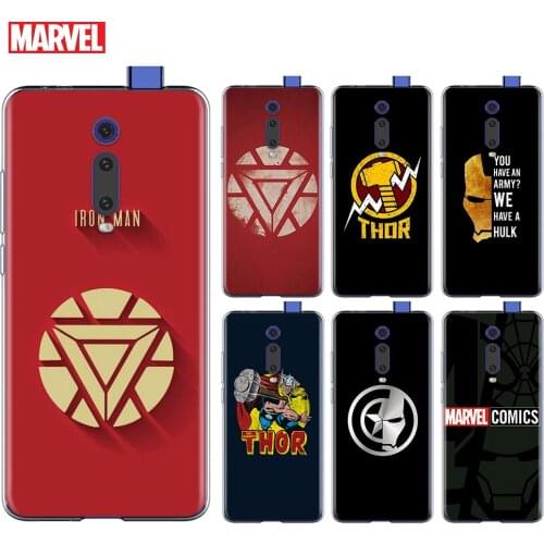 Marvel Avengers Hero Logo For Xiaomi Redmi 9I 9T 9A 9C 9 Prime 8A 8 7A 7 6A 6 5 5A 4X PRO Plus Transparent Soft Phone Case