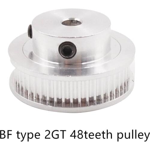 48 teeth GT2 Timing Pulley Bore 5mm 6mm 6.35mm 8mm 10mm for belt used in linear 2GT pulley 48Teeth 48T