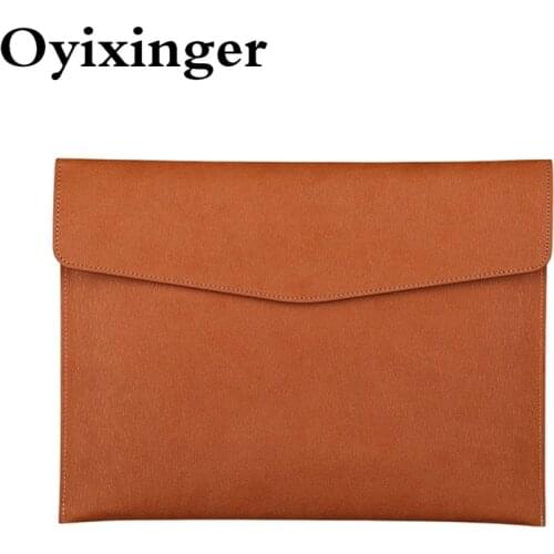 OYIXINGER Portable Laptop Bag A4 Document Storage Bags Large Capacity Office File Holder Waterproof Envelope Briefcase Unisex