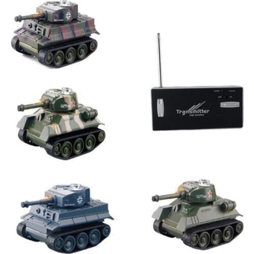 Super Mini Simulation Four-Way Remote Control Tank Wireless Control Children Model Toy Car Tank Electronic Toy Children Gift