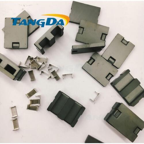 Tangda FEI22 PC40 FEI22*8*16 FEI cores PEE PEE22 PEI22 transformer bobbin ferrite core 22 8 16 mm with Iron clip