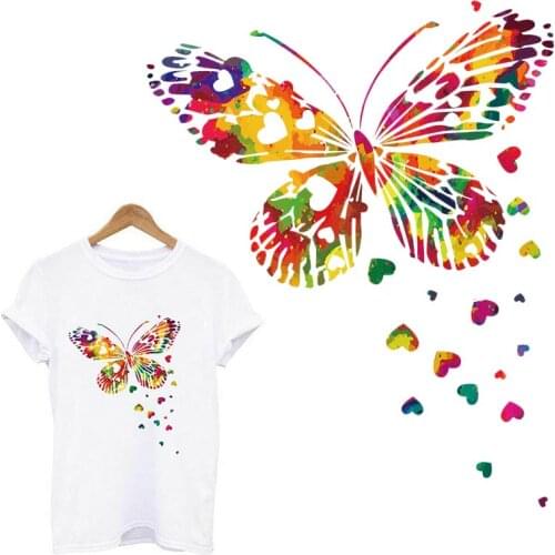 Butterfly Patch Iron-on Transfers For Clothing Thermoadhesive Patches On Clothes DIY Thermal Stickers For Clothes T-Shirt Dress