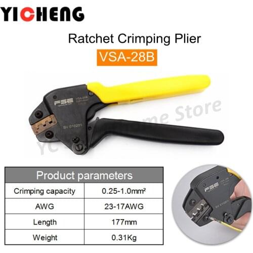 Labor-saving crimping pliers, ratcheting cold crimping pliers, TAB2.8 terminals, fast miniature multi-function terminal pliers