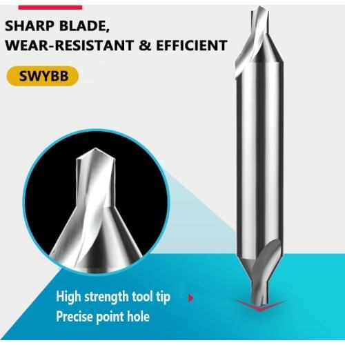 Carbide Center Drill 1Pcs CNC NC Metal Tool 60 Degree Diameter 1 1.5 2 2.5 3 4 5 6 100mm