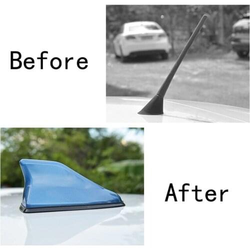 Universal Car Radio Shark Fin Car Antenna Radio Signal Design For All Cars Aerials Antenna Roof Car Autostyling Accessories
