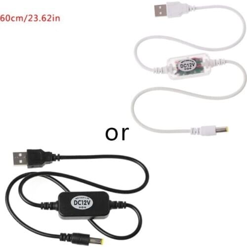 USB 5V To DC 12V 5.5x2.1mm Step Up Cable Power Boost