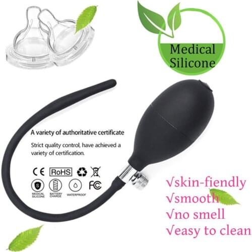 Expandable Urethral Sound Cathete Inflatable Male Penis Plug Silicone Dilator Fetish Adult Sex Toys For Gay Men Masturbation