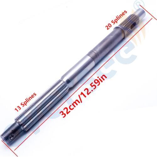 66T-45611-00 Propeller Shaft for Yamaha F25 F40 and 40X HP Outboard Engine Boat Motor Aftermarket Parts 66T-45611