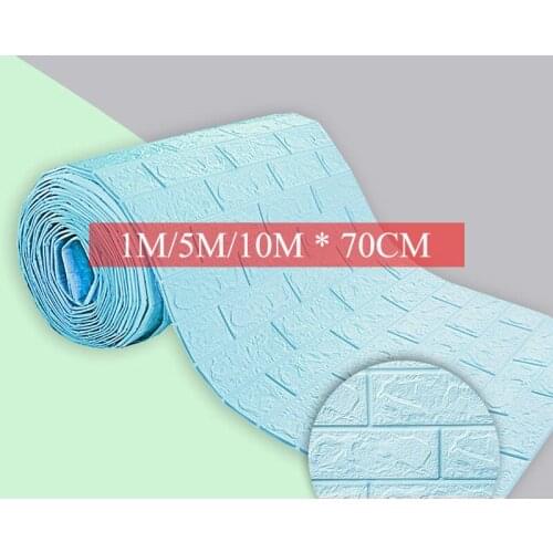 High Quality 3D Wall Sticker Imitation Brick Bedroom Decoration Waterproof Self-adhesive Wallpaper For Living Room Kitchen