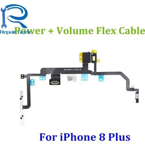1pcs New For iPhone 8 Plus 5.5" Power On/Off Switch Button Flex Cable Volume Button For iPhone 8+ Replacement Repair Parts