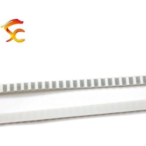 5meters/LOT T5 7mm White PU Open Ended Timing Belt Width 7mm T5 Polyurethane with steel core Belt fit for T5 Timing Pulley
