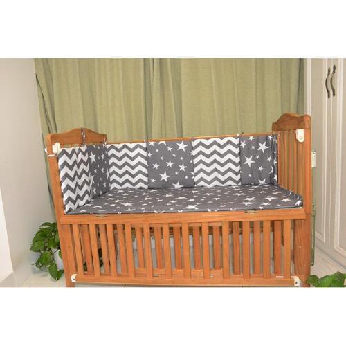 6Pcs/Pack Baby Bed Bumper Infant Bed Cot Bumper Bed Protector Breathable Baby Crib Protector Cushion Toddler Nursery Bedding