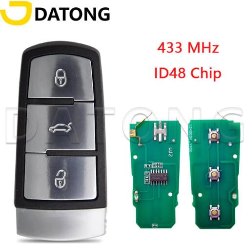 Datong World Car Remote Key For VW Volkswagen Passat B6 3C B7 Magotan CC FCCID 3C0959752BA 434Mhz ID48 Chip Auto Smart Blank Key