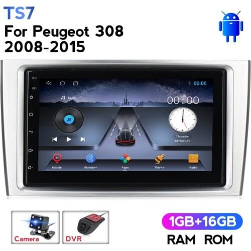 Car GPS Navigation Auto Radio Video Stereo Player For Peugeot 308 408 2010 2011 2012 2013 2014 2015 2016 2din SWC WIFI BT