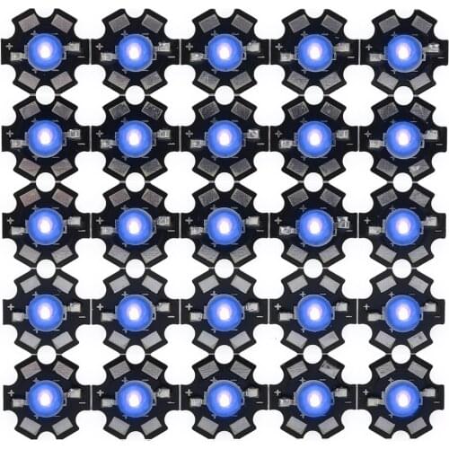 AXD-3W High Power UV Purple LED Lamp Beads Diode Chips With Aluminium Base Ultraviolet LED Chip