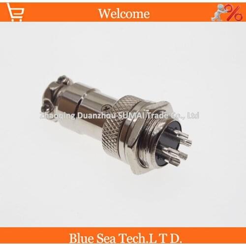 Free Shipping 5pair=10pcs 5 Pin 16mm Male & Female Wire Panel Connector kit GX16 Socket+Plug for aviation,computer ect