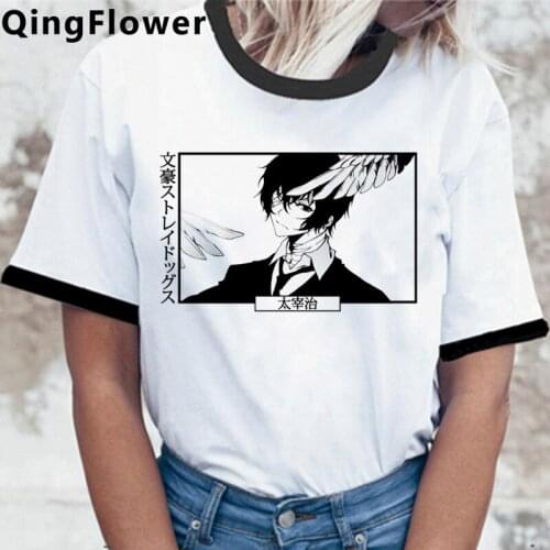 Bungou Stray Dogs clothes female japanese couple clothes 2021 graphic tees women kawaii top tees kawaii