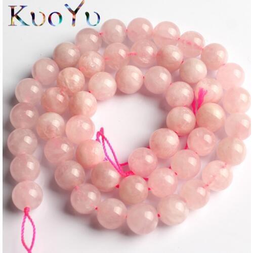 AA Natural Madagascar Rose Quartzs Beads Round Loose Spacer Beads 15'' Strand 6/8/10mm For Jewelry Making DIY Bracelet Necklace