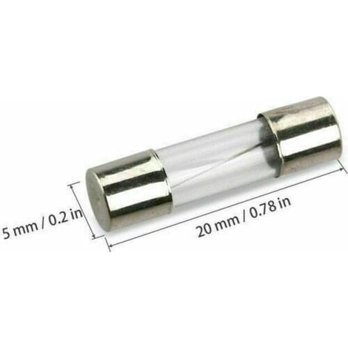 0.1A-30A Quick Glass Tube Fuse Assorted Kit Fast Blow 150 pcs / box 5x20mm